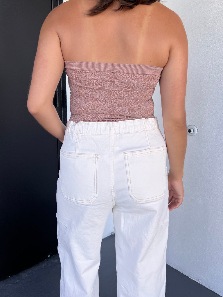 CHANNING BARREL PANT IN CREAM