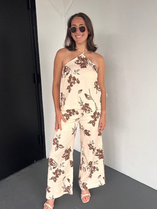 PIPER HALTER TOP IN FLORAL
