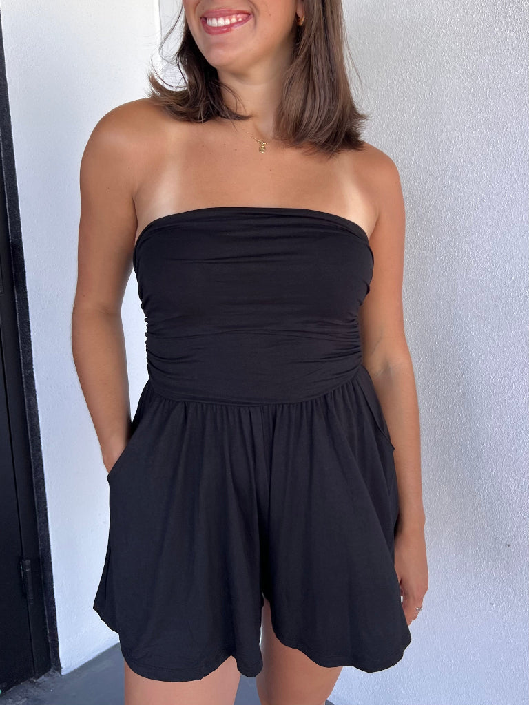 HALEY ROMPER IN BLACK