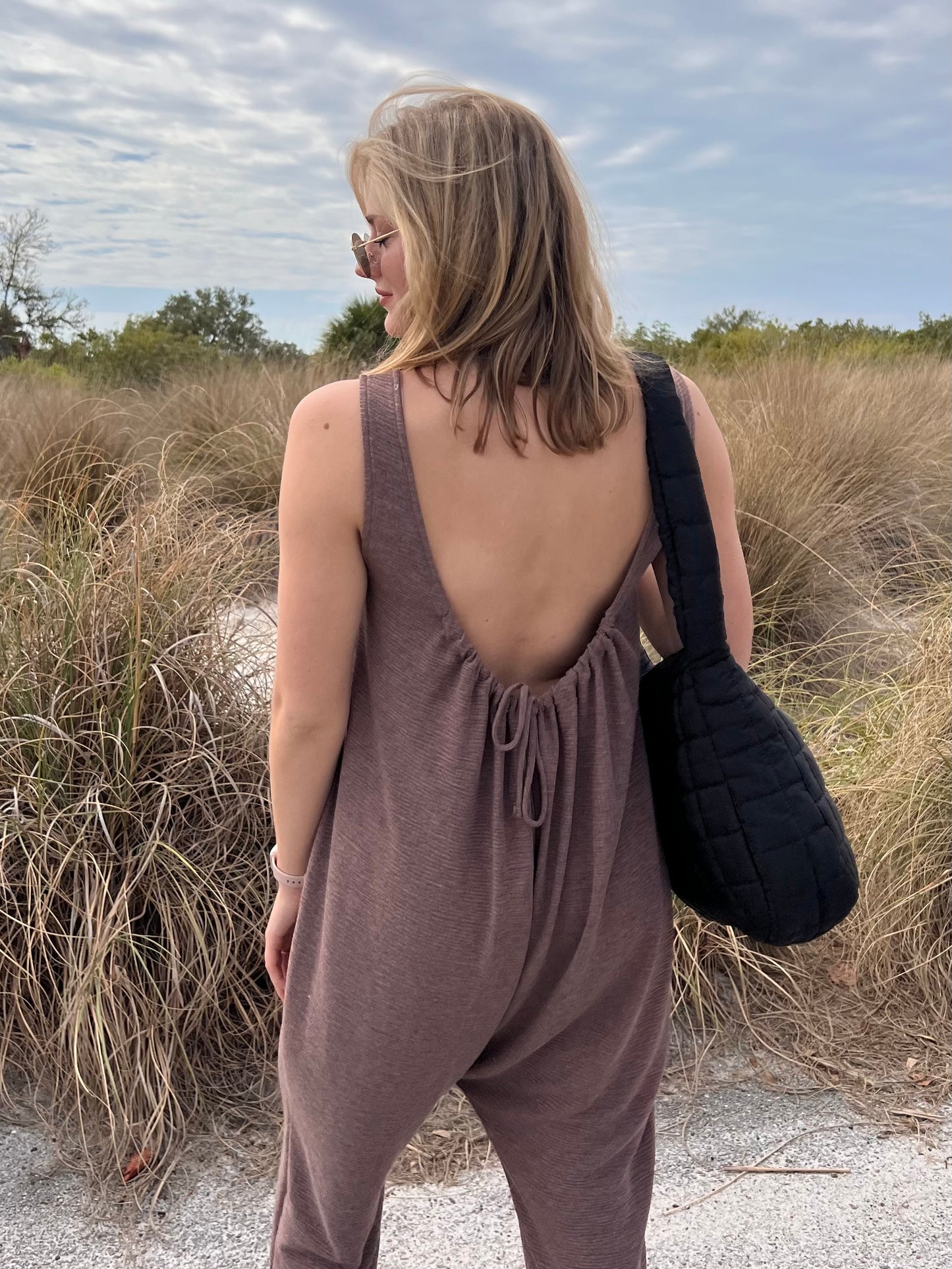 Preston Brown Jumpsuit with pockets