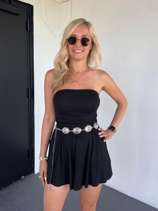 Ayla Chain Belt in Silver