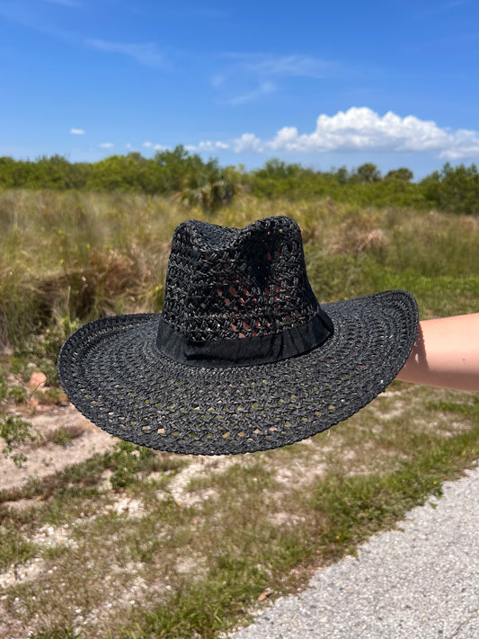 JAX STRAW COWBOY HAT IN BLACK