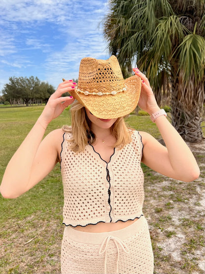 MORGAN STRAW COWBOY HAT