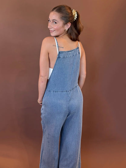LENNON OVERALL JUMPSUIT IN DENIM