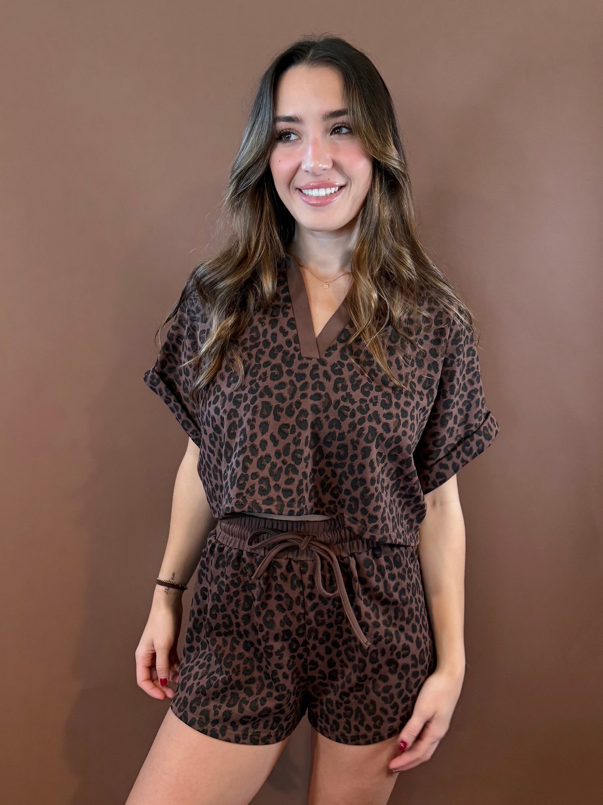 Kaya Lounge Shorts in Leopard