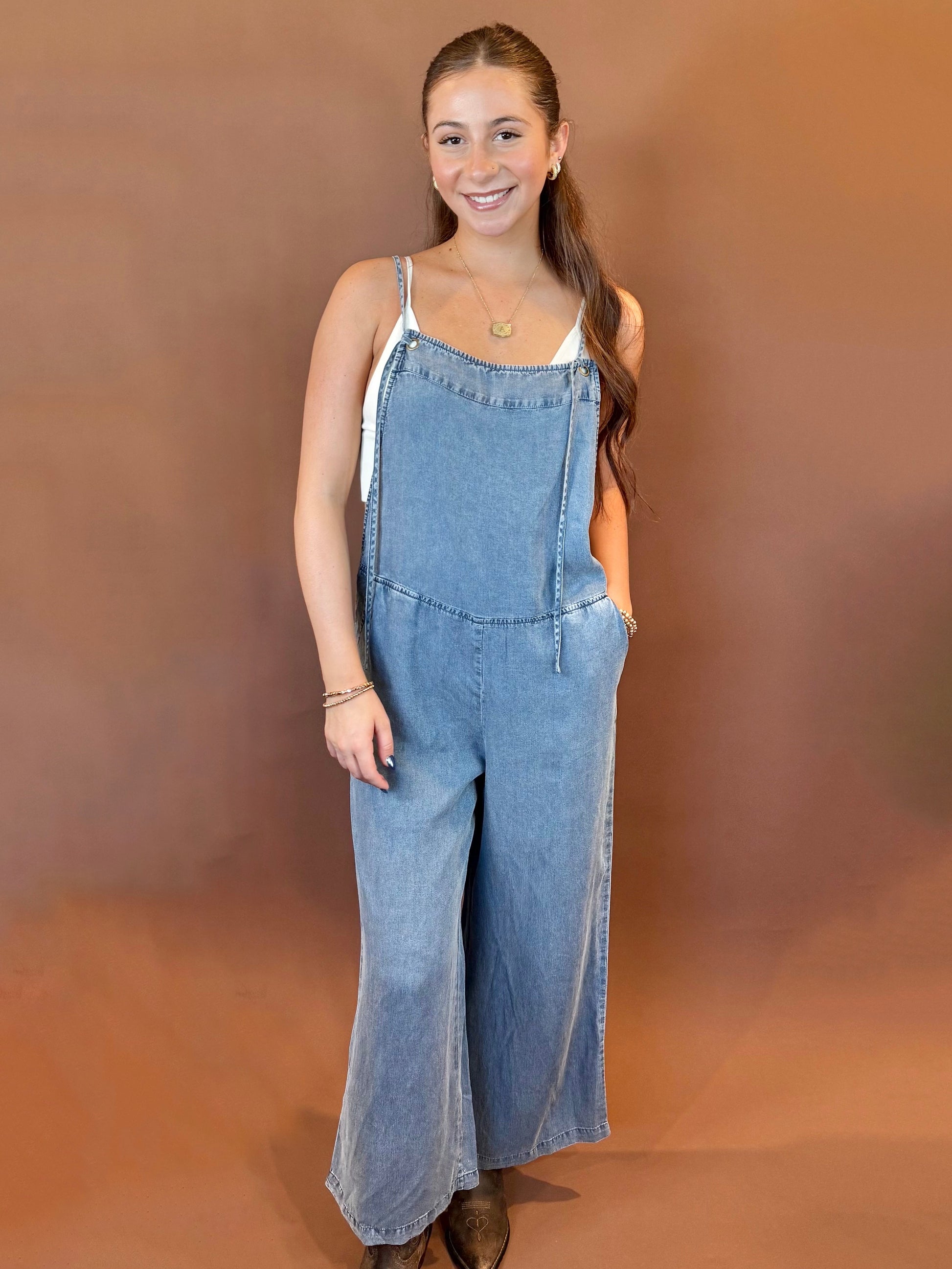 LENNON OVERALL JUMPSUIT IN DENIM