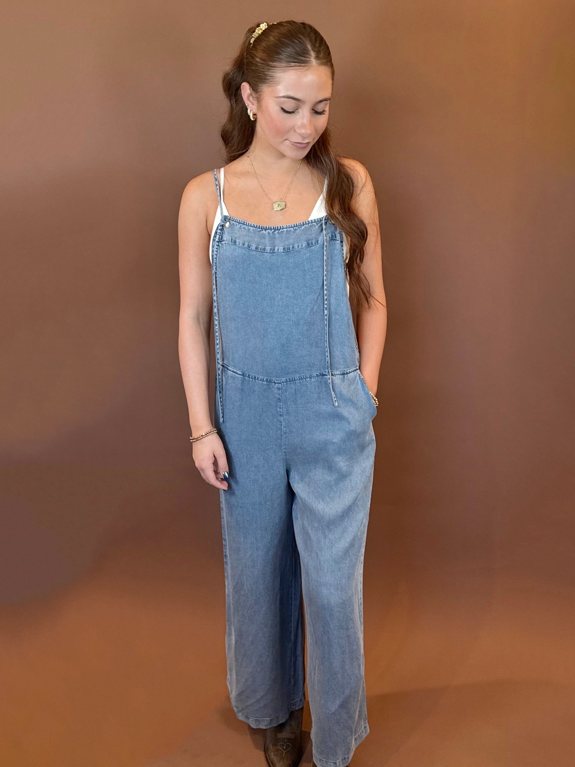 LENNON OVERALL JUMPSUIT IN DENIM