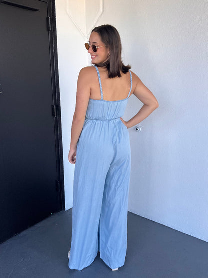 MARLOWE JUMPSUIT IN DENIM