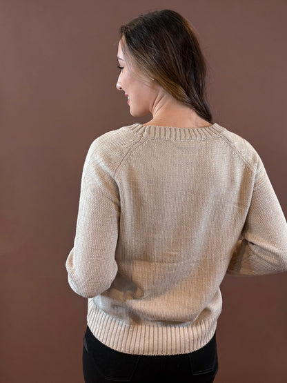 James Skull Sweater in Khaki