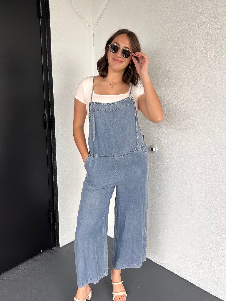 LENNON OVERALL JUMPSUIT IN DENIM