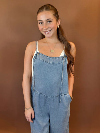 LENNON OVERALL JUMPSUIT IN DENIM