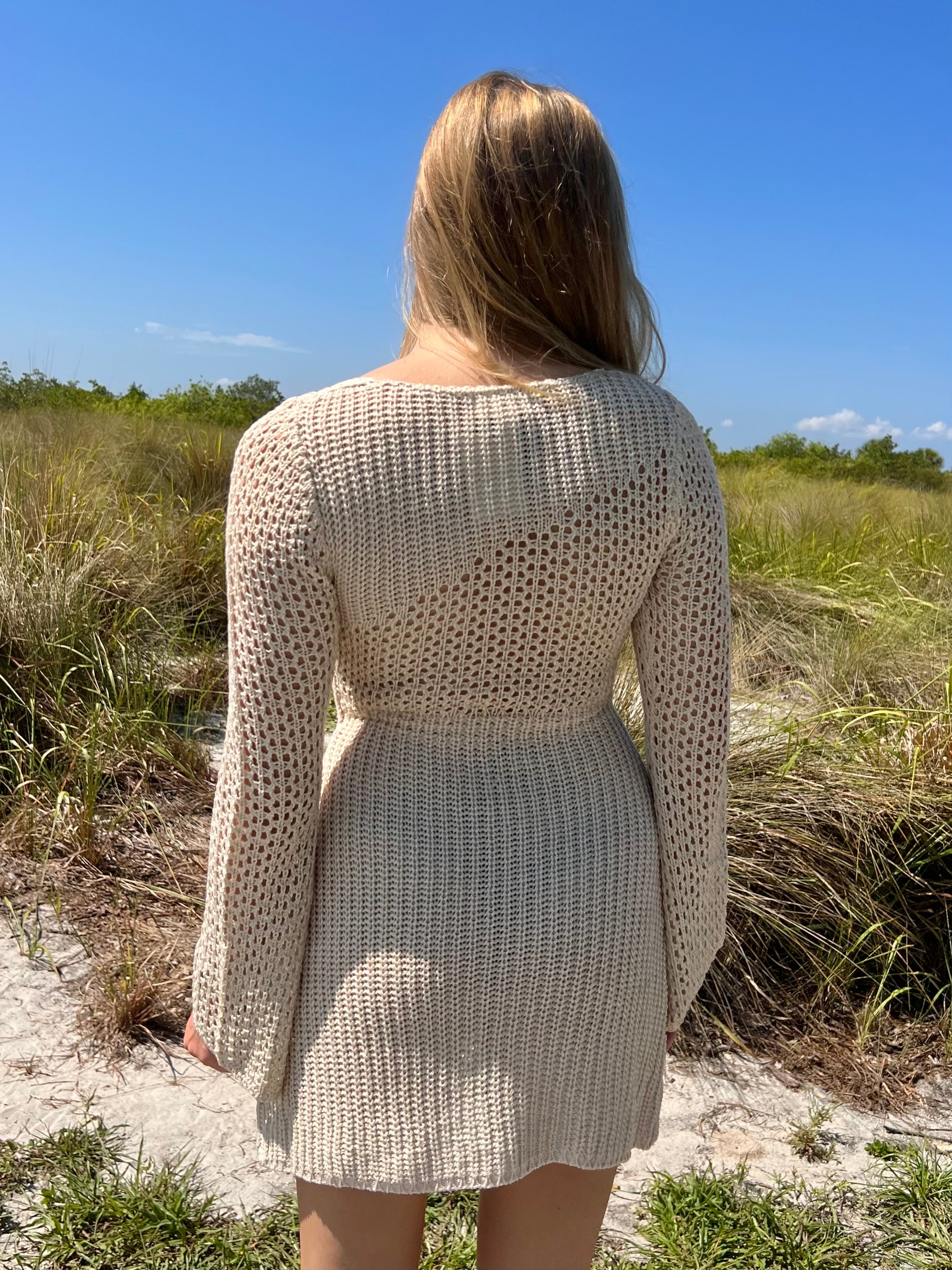 CANYON KNIT MINI DRESS IN TAUPE