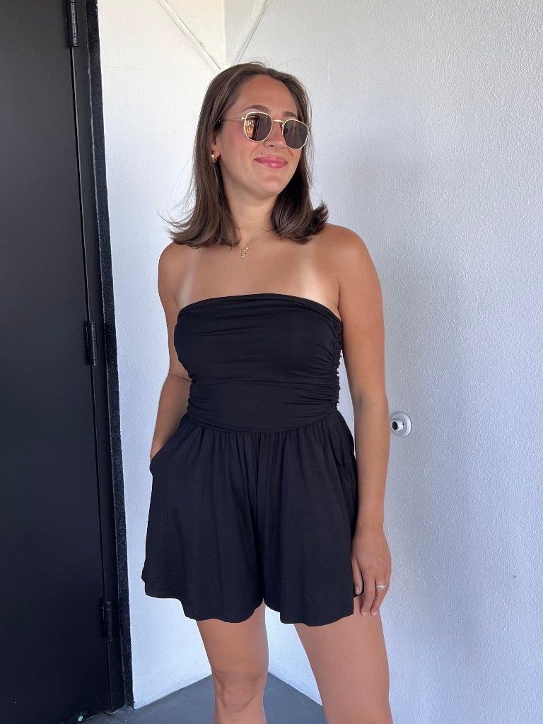 HALEY ROMPER IN BLACK