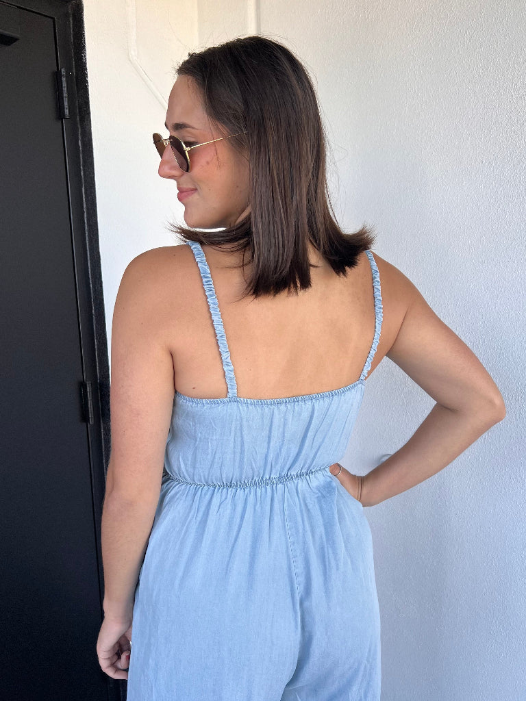 MARLOWE JUMPSUIT IN DENIM