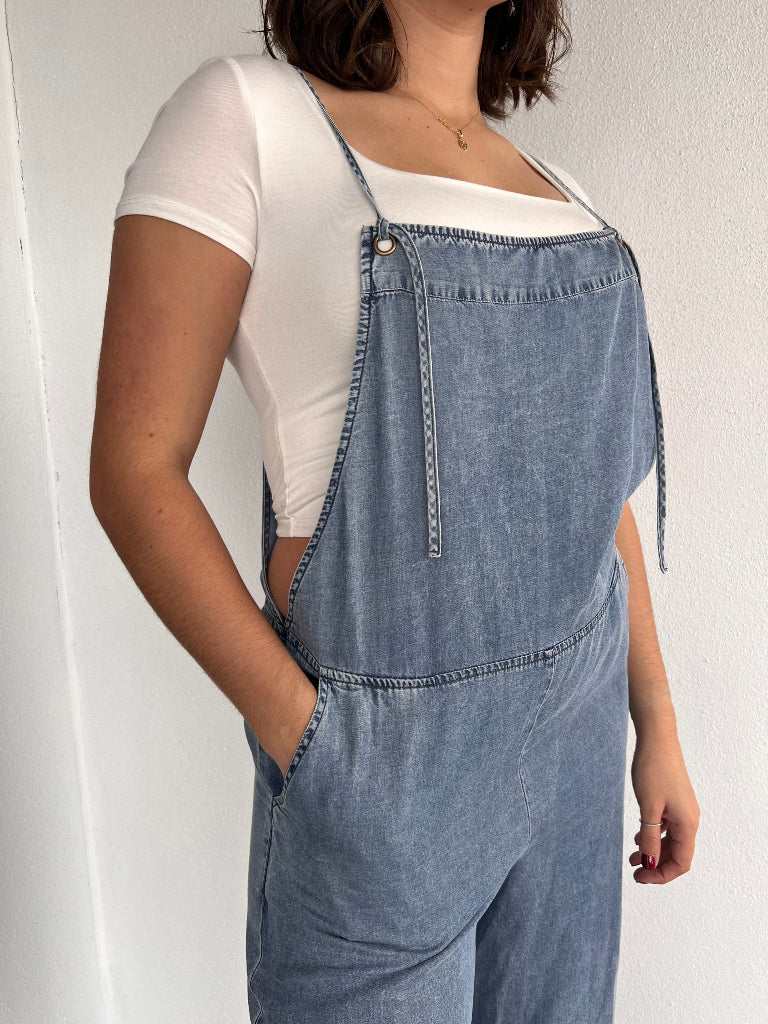 LENNON OVERALL JUMPSUIT IN DENIM