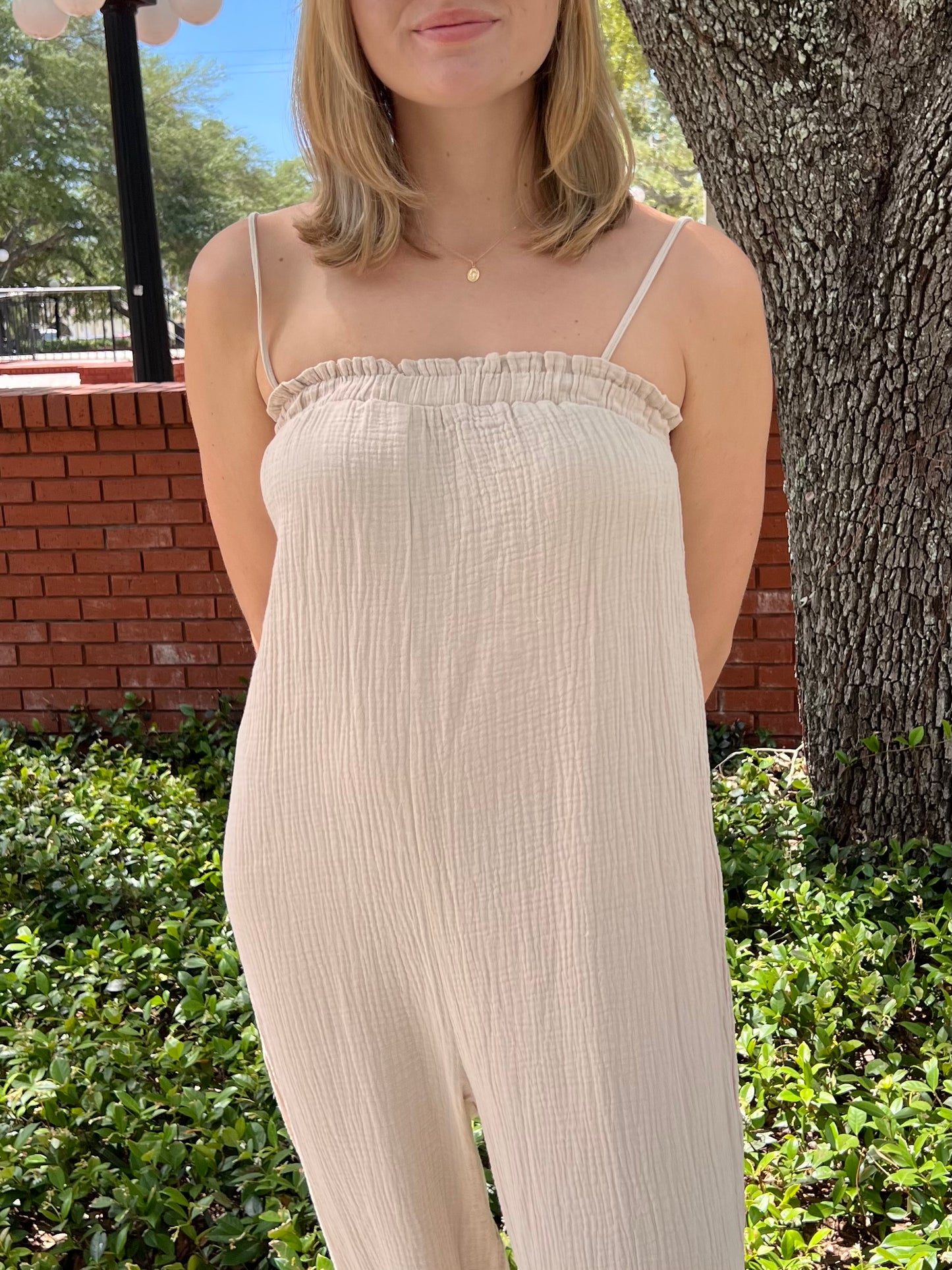 Aster Beige Jumpsuit