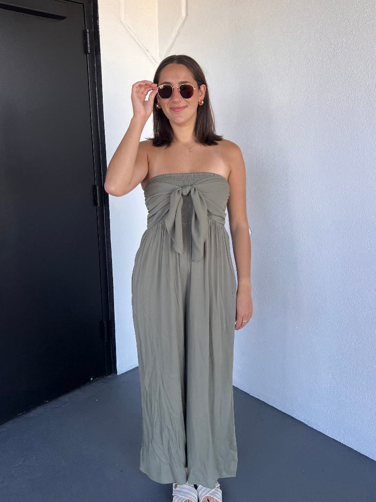 EMMA JUMPSUIT IN OLIVE