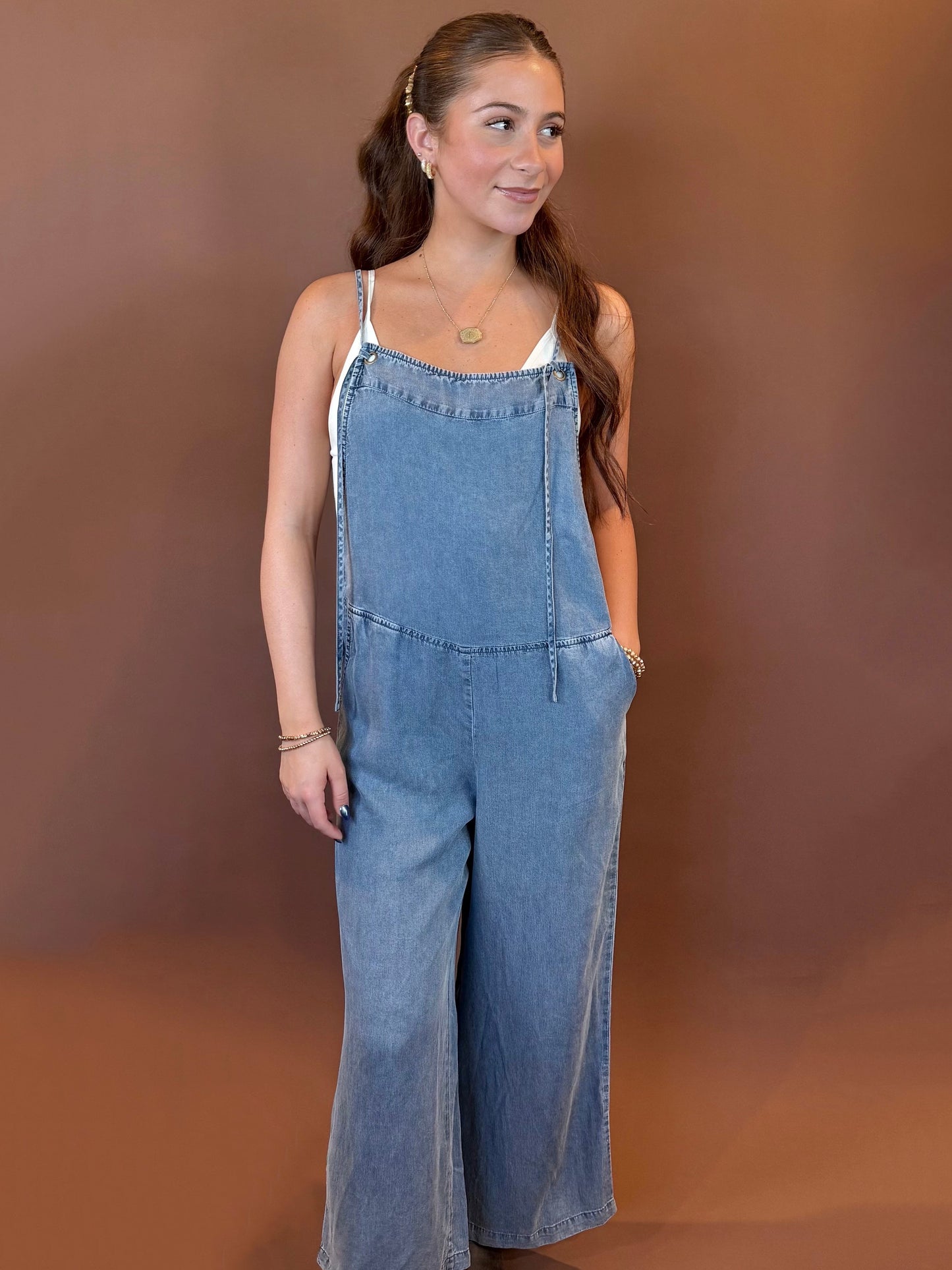 LENNON OVERALL JUMPSUIT IN DENIM