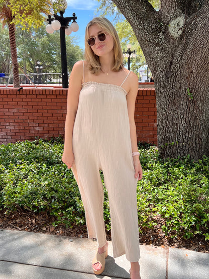 Aster Beige Jumpsuit