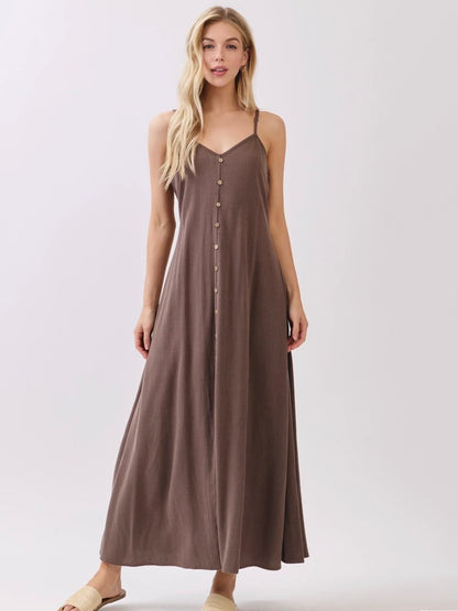 Chloe Maxi Dress in Chocolate