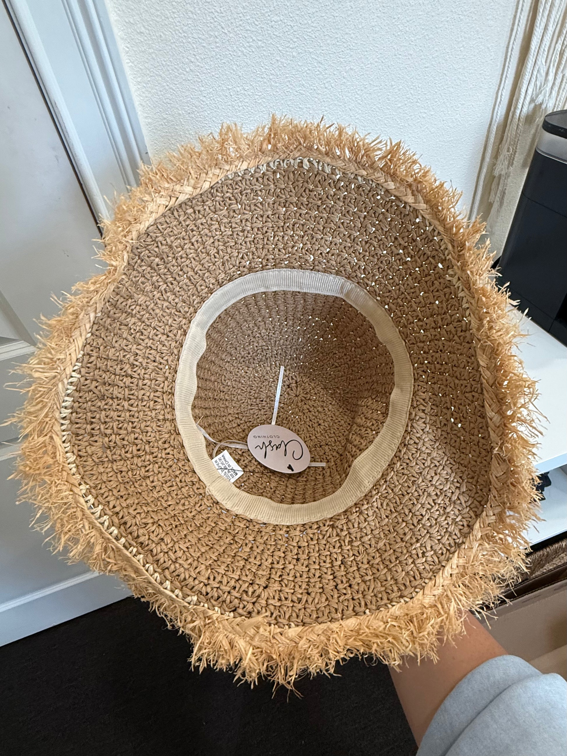 Remy Straw Bucket Hat in Khaki