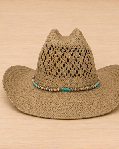 Sadie Cowboy Hat in Khaki
