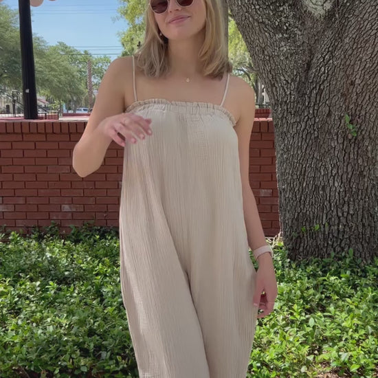 Aster Beige Jumpsuit